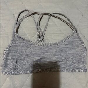 lululemon athletica Black and White Striped Bralette